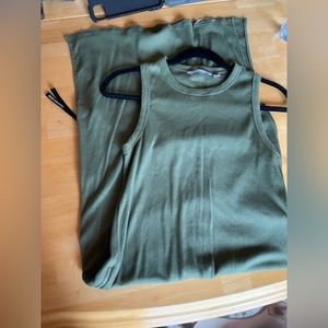 Calvin Klein Cotton Racerback Tank Dress